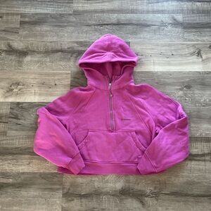 Pink lululemon half zip scuba